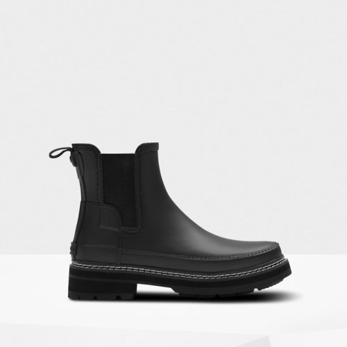 Hunter Refined Stitch Detail Chelsea Boots For Womens - NZ R5470